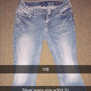 Silver jeans